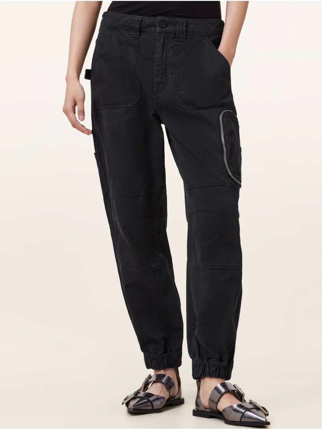 All Saints Florence Cargo Jogger Pants Nwt